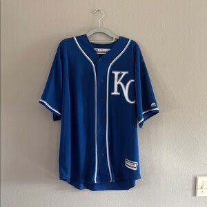 Blue KC Baseball Jersey